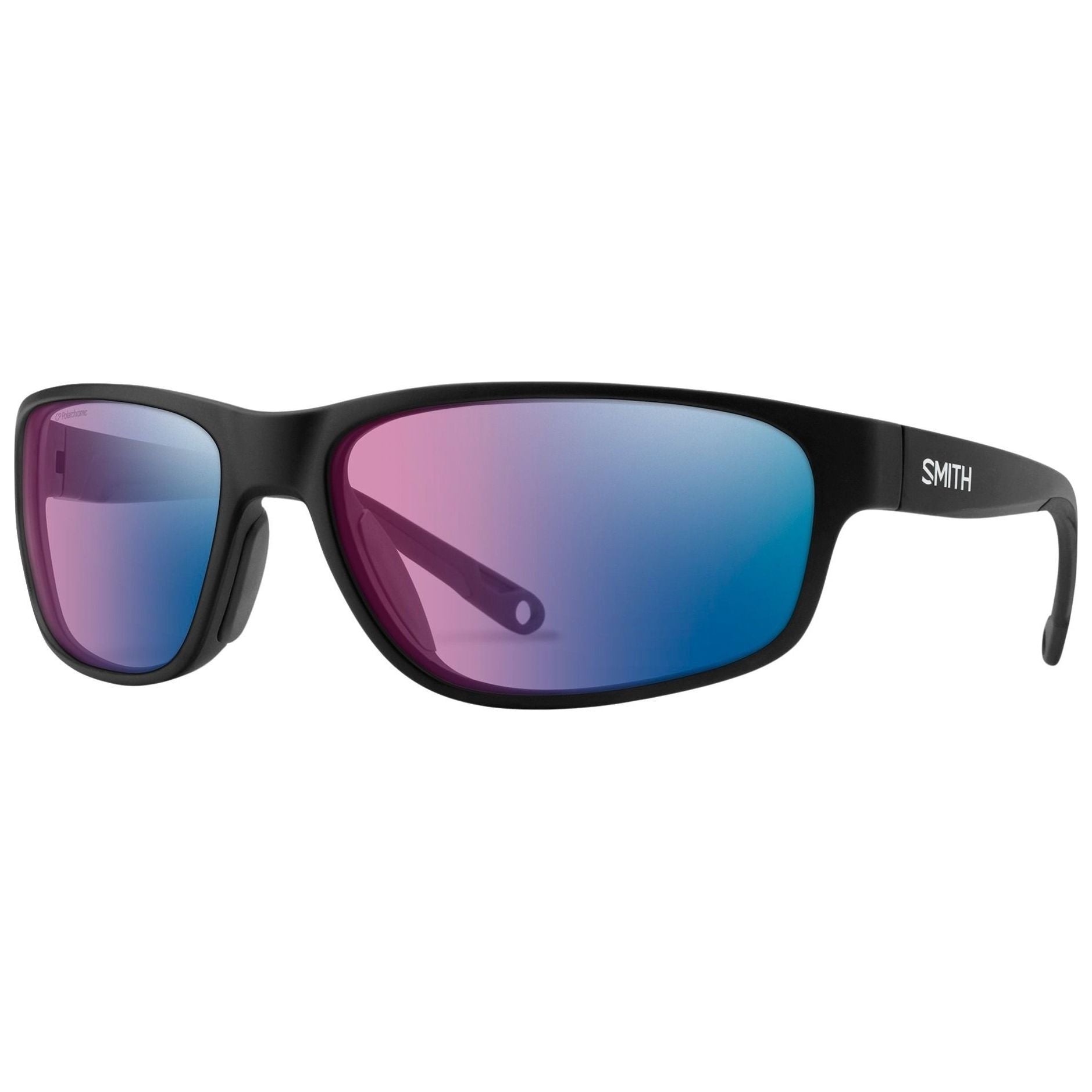 Smith Optics Redding 2 Matte Black / ChromaPop Glass Polarchromic Rose Blue Mirror Image 01