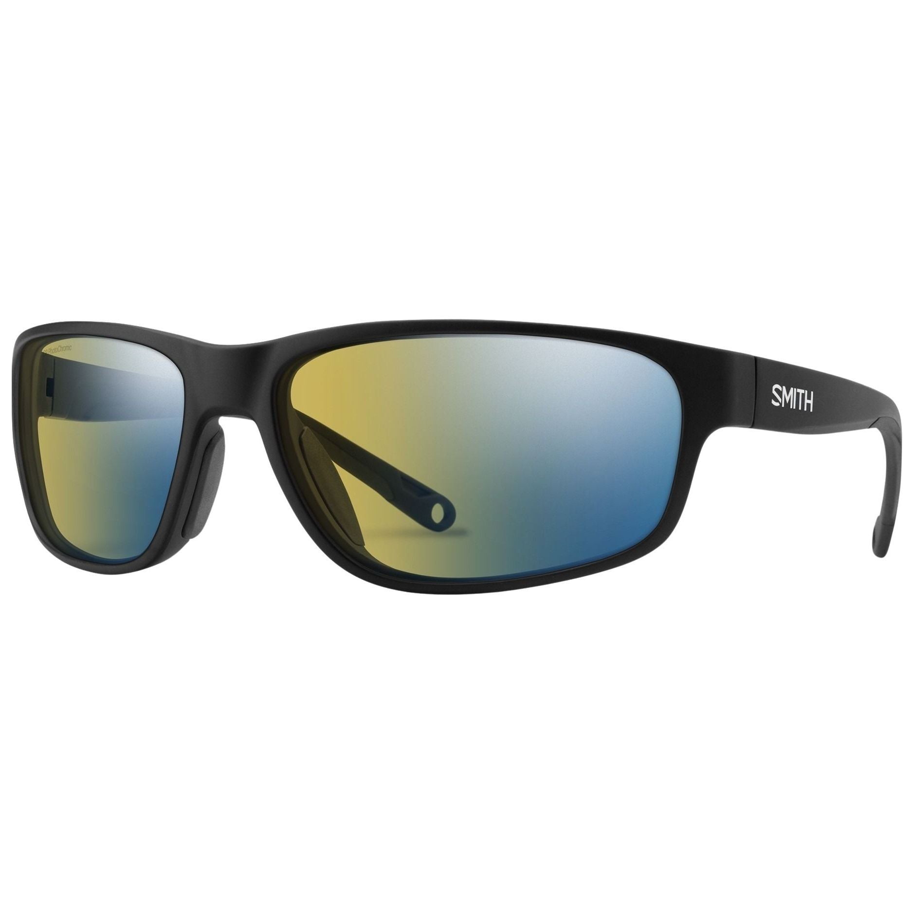 Smith Optics Redding 2 Matte Black / ChromaPop Glass Polarchromic Yellow Blue Mirror Image 01