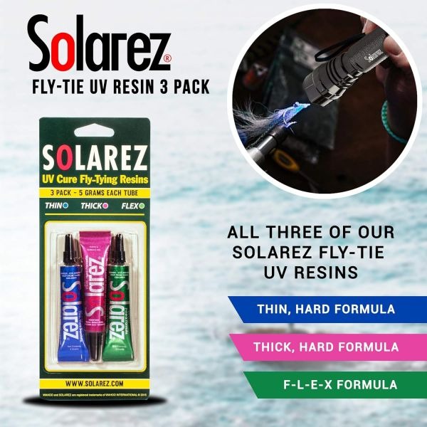 Solarez Fly Tie 3 Pack  15 Total Grams