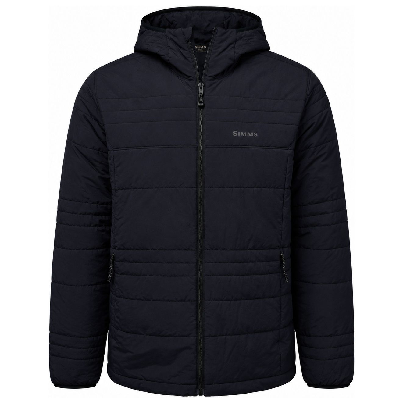 Simms Men's Fall Run Hooded Jacket Black Image 01