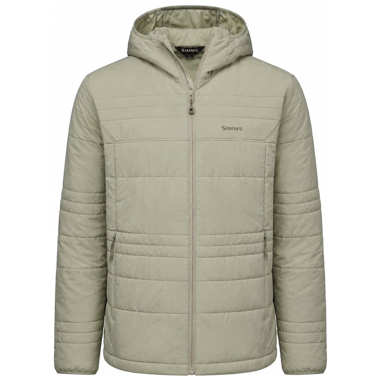 Simms Men's Fall Run Hooded Jacket Pale Pine Image 01
