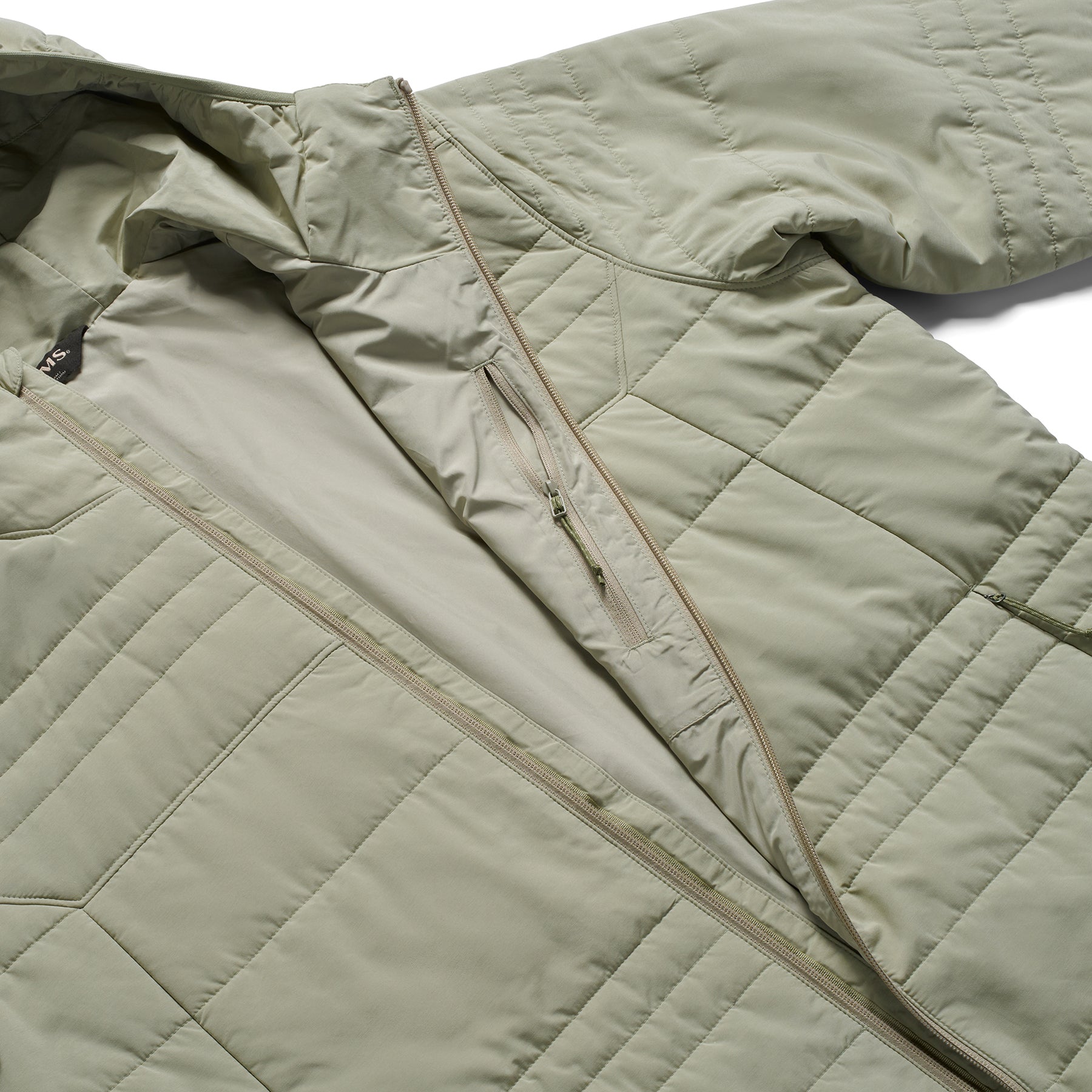 Simms Men's Fall Run Hooded Jacket Pale Pine Image 07