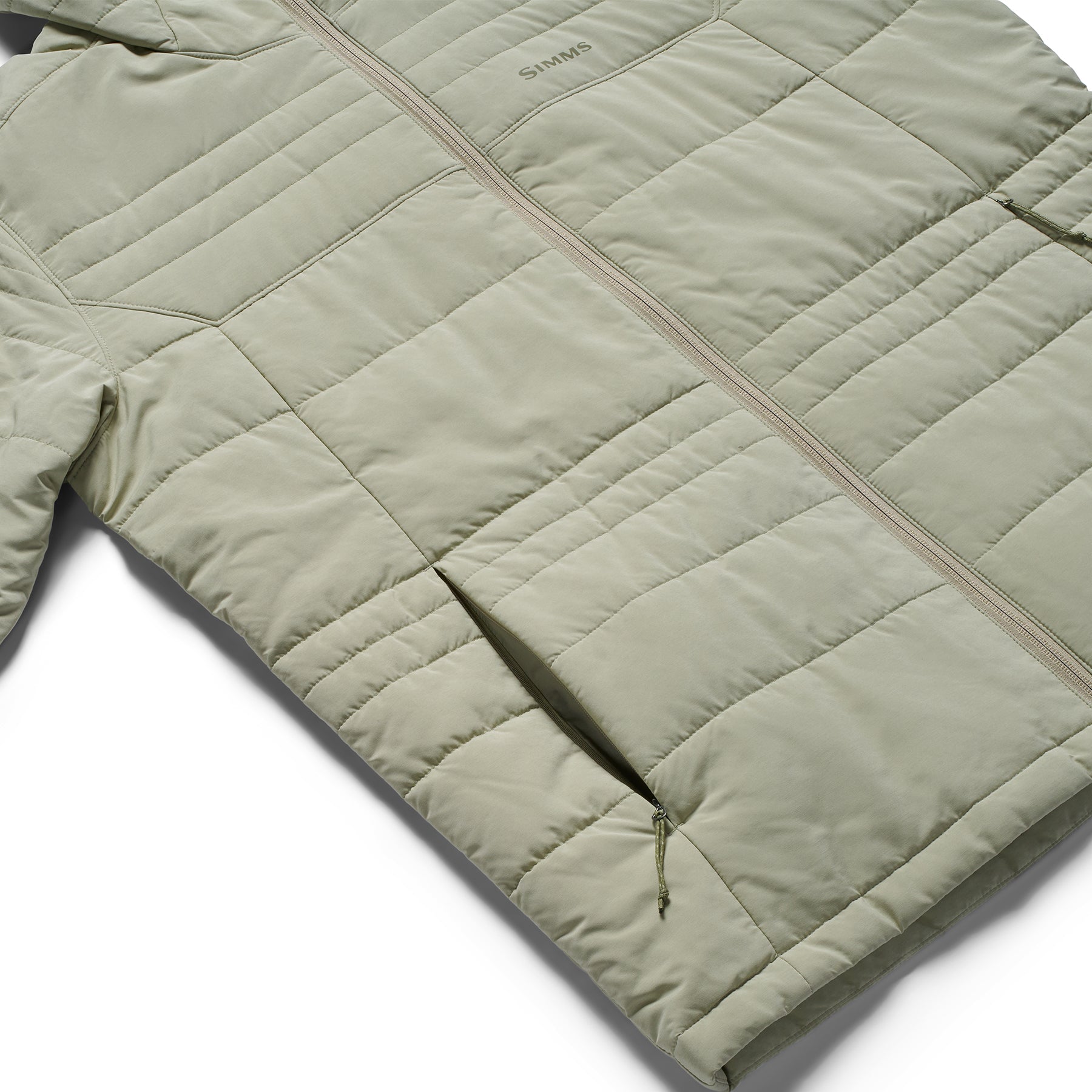 Simms Men's Fall Run Hooded Jacket Pale Pine Image 09