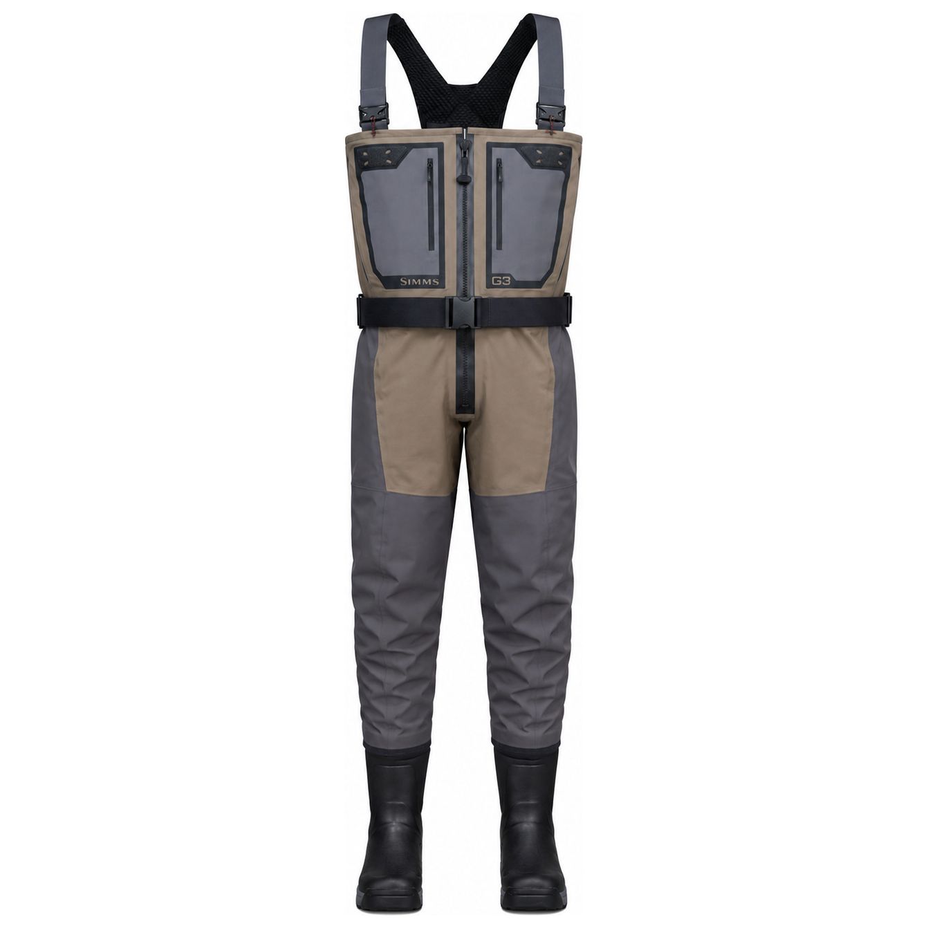 Simms Men's G3Z Pro Bootfoot Wader - Rubber Dark Elkhorn Image 01