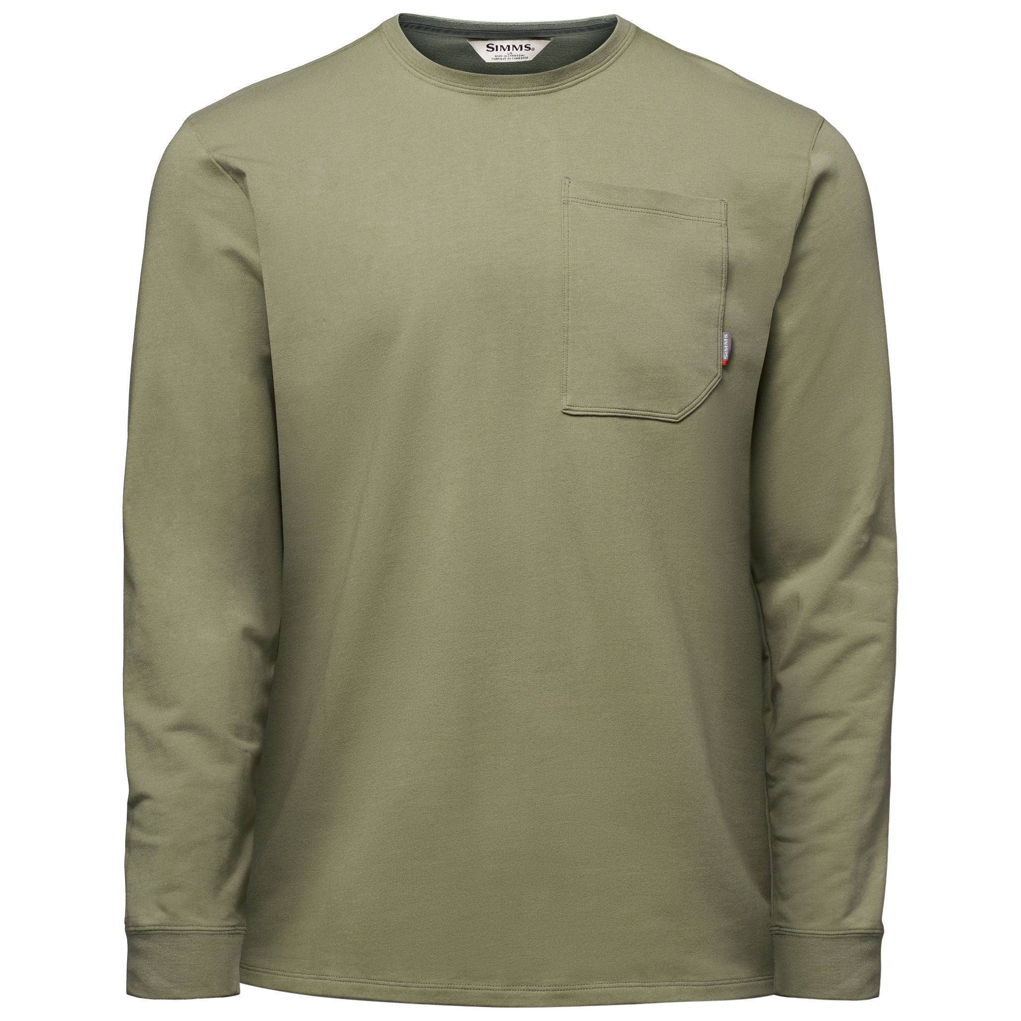 Simms Men's Harbor LS Crew Willow Image 01