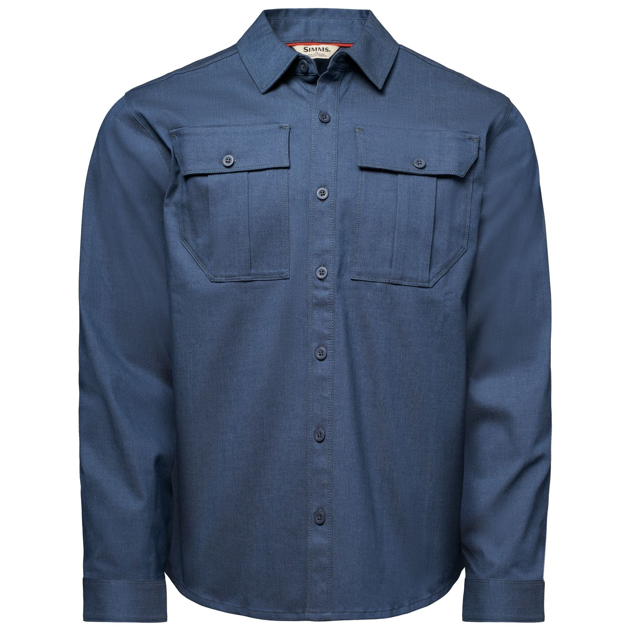 Simms Men's Harbor Work Shirt Selvedge Image 01