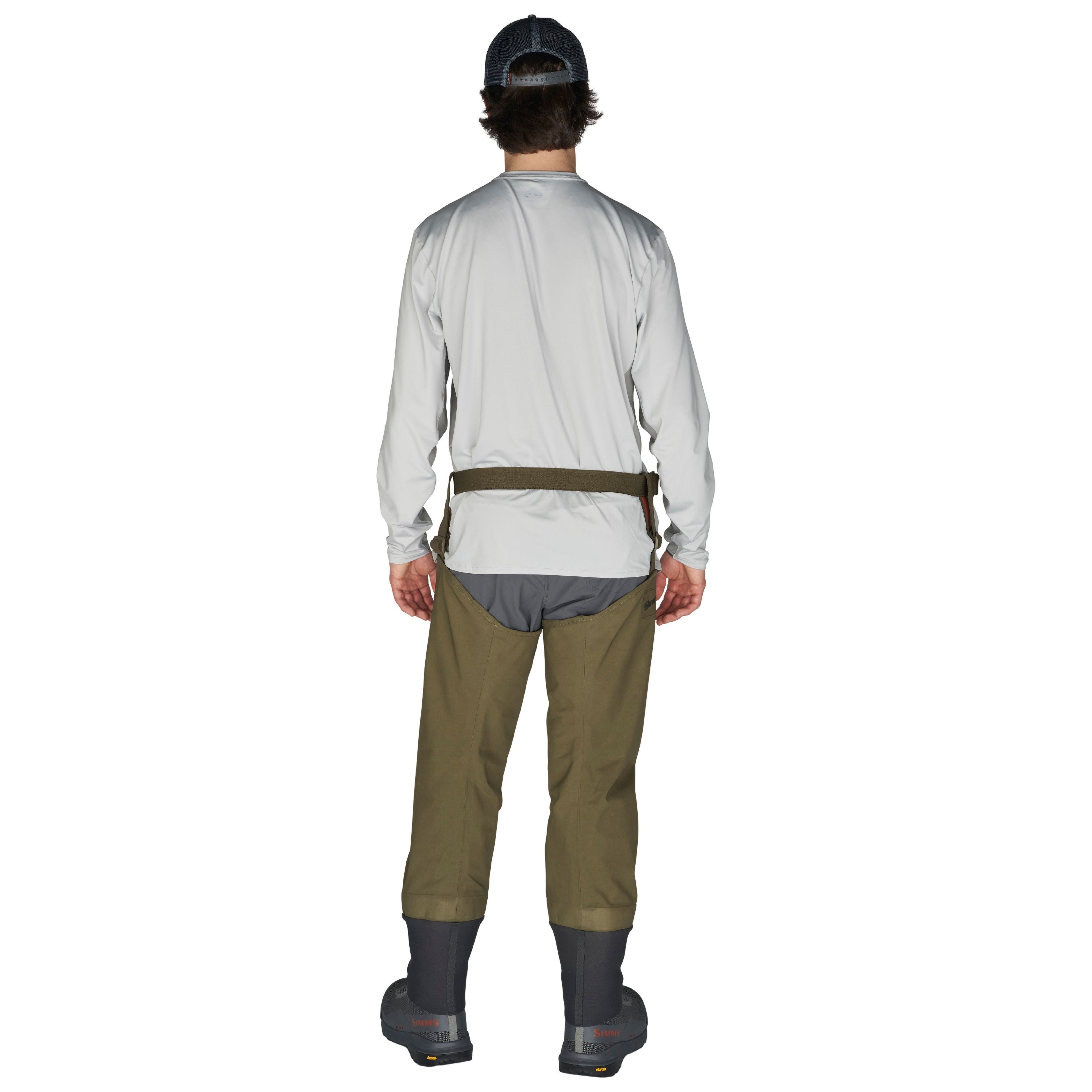 Simms Men's SecondWind Stockingfoot Hip Wader Dark Stone Image 04
