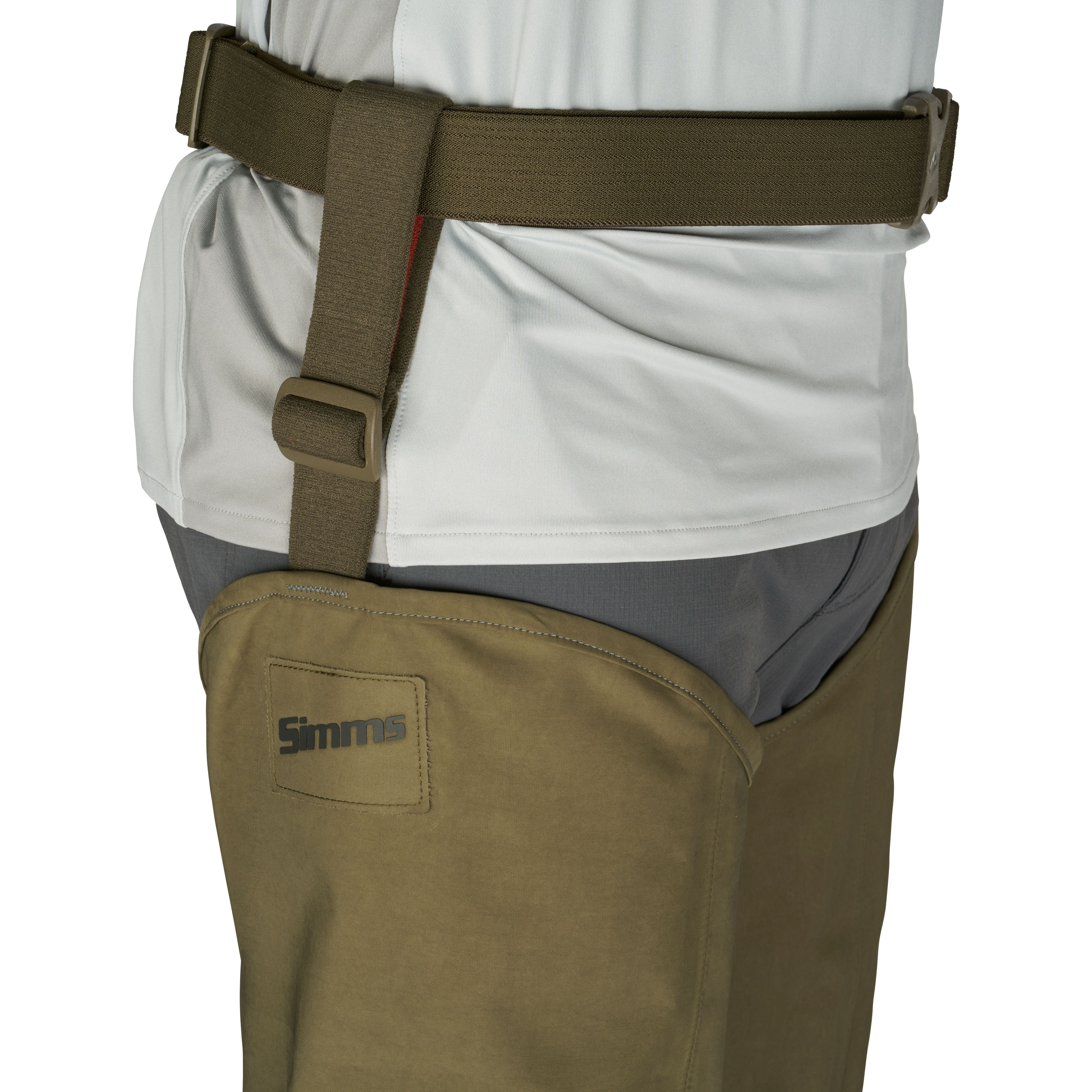 Simms Men's SecondWind Stockingfoot Hip Wader Dark Stone Image 06