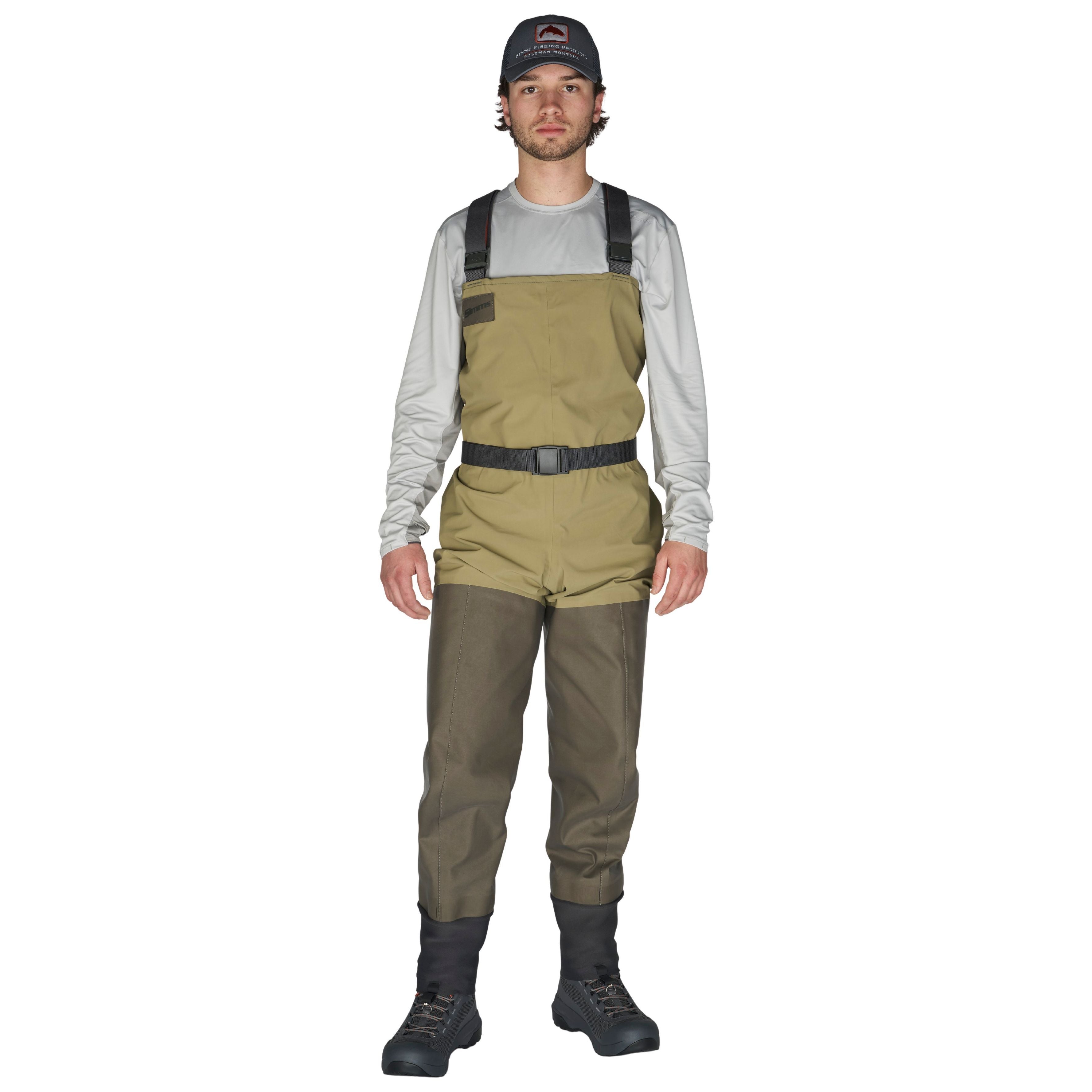 Simms Men's SecondWind Stockingfoot Wader Greystone / Dark Stone Image 02