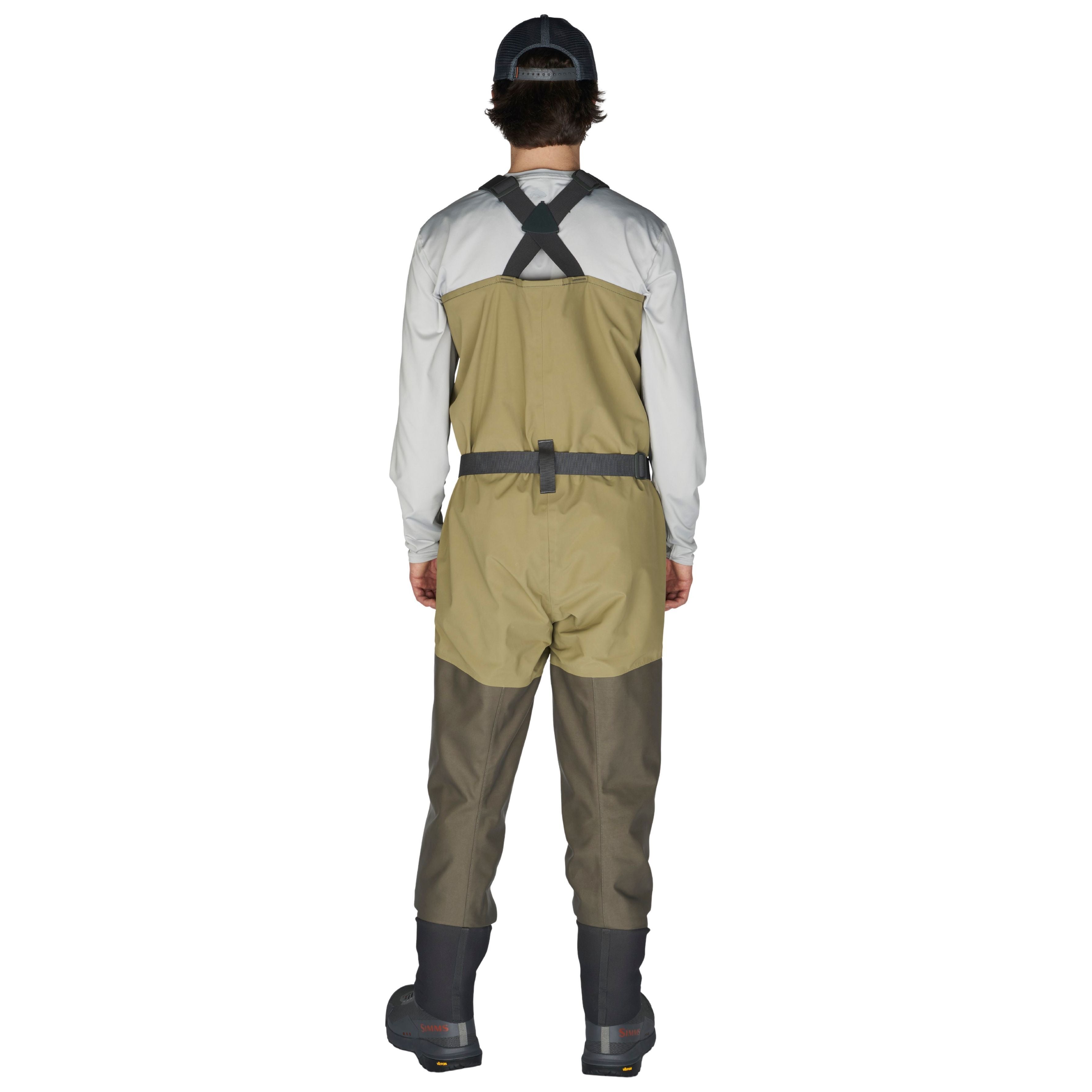 Simms Men's SecondWind Stockingfoot Wader Greystone / Dark Stone Image 03