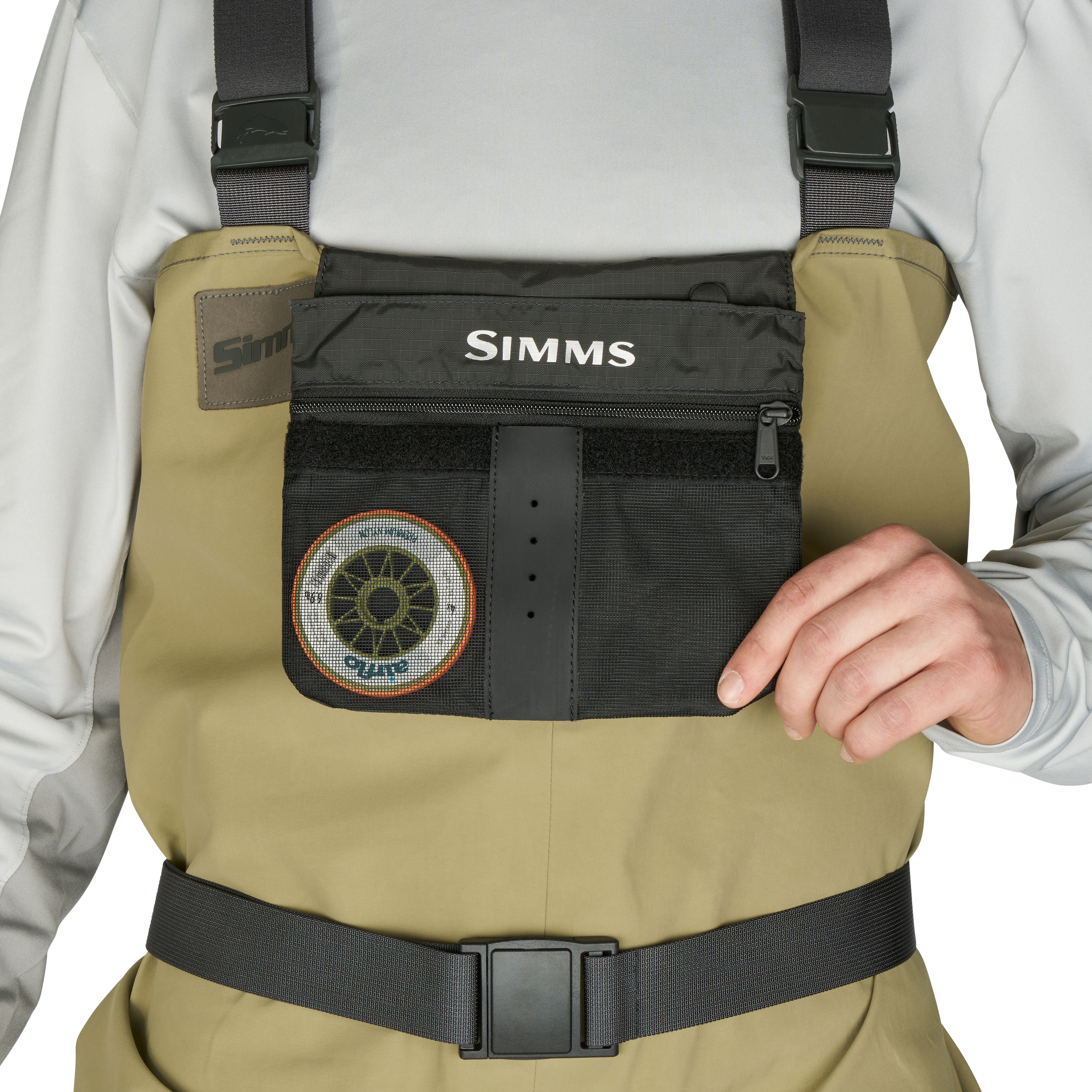 Simms Men's SecondWind Stockingfoot Wader Greystone / Dark Stone Image 05