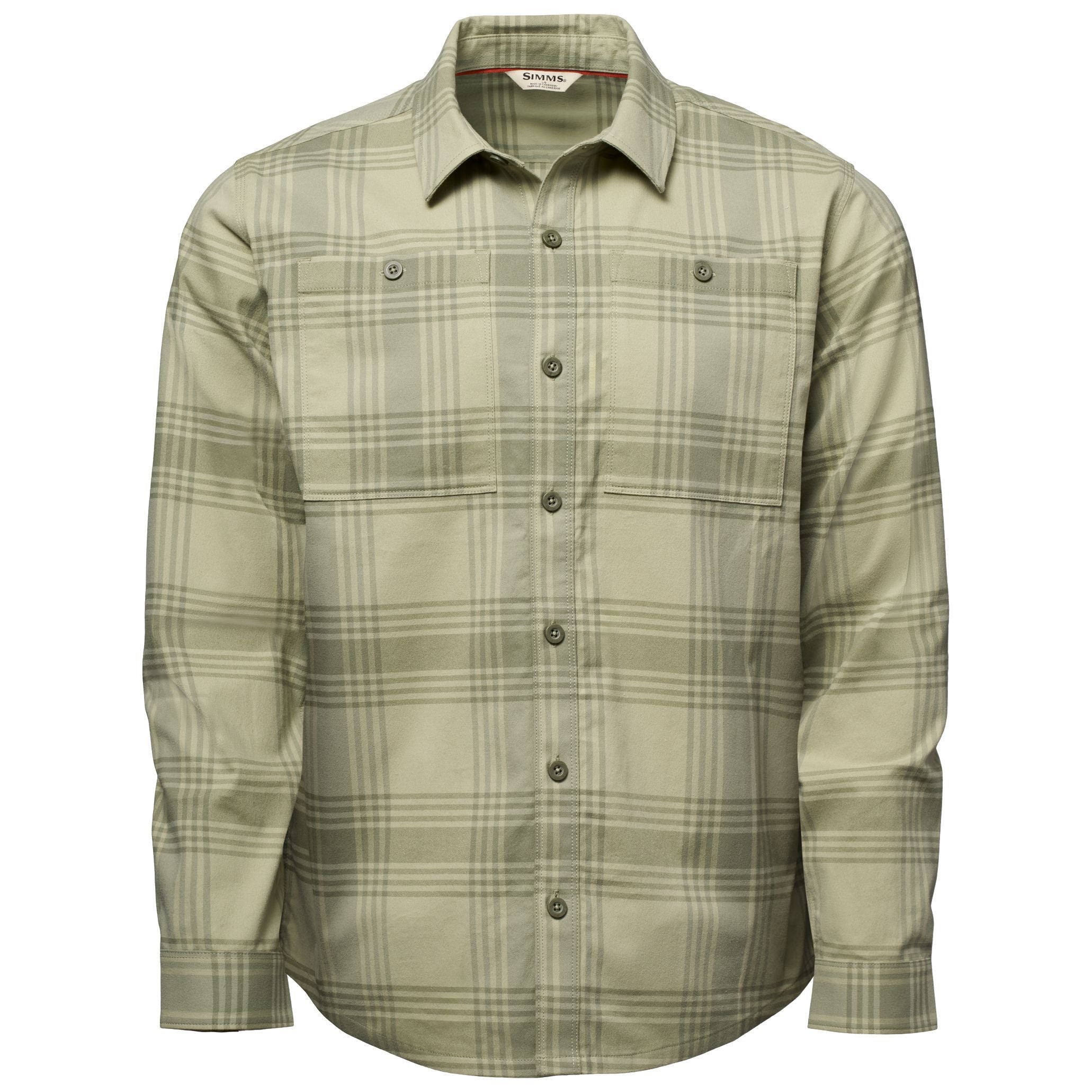 Simms Men's Tailout Flannel Louie Plaid: Willow Image 01