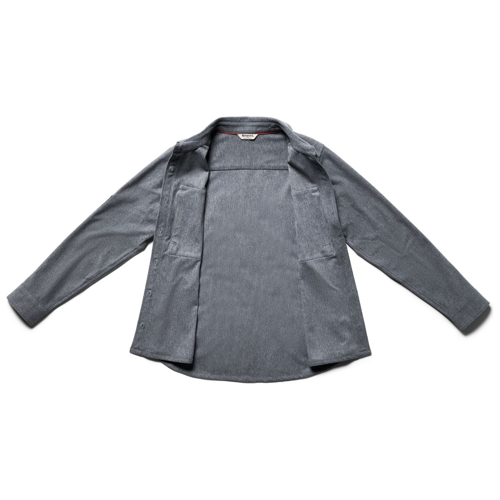 Simms Women's Tailout Knit LS Shirt Steel Heather Image 03