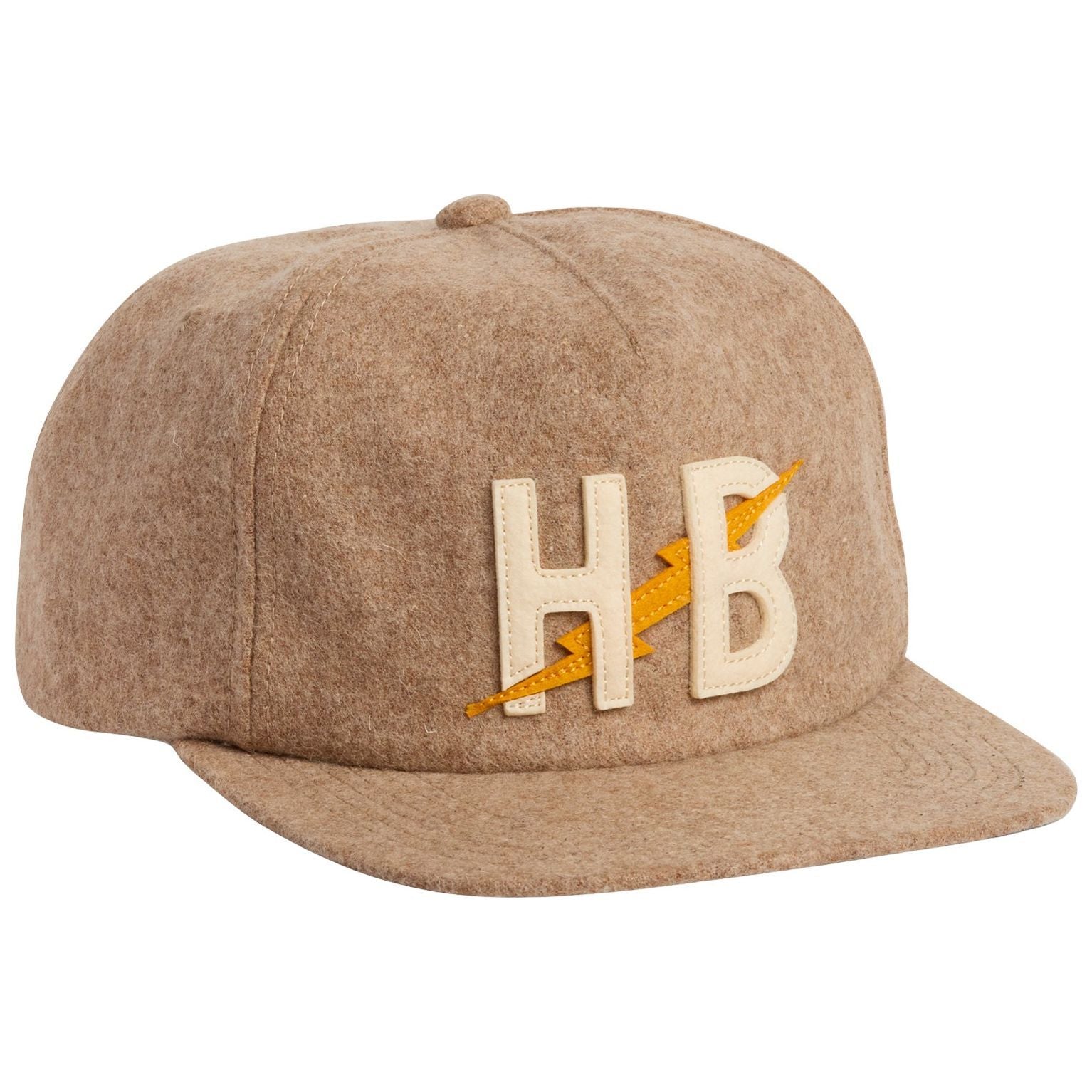 Howler Brothers Big HB Unstructured Snapback Hat Cowhide Image 01