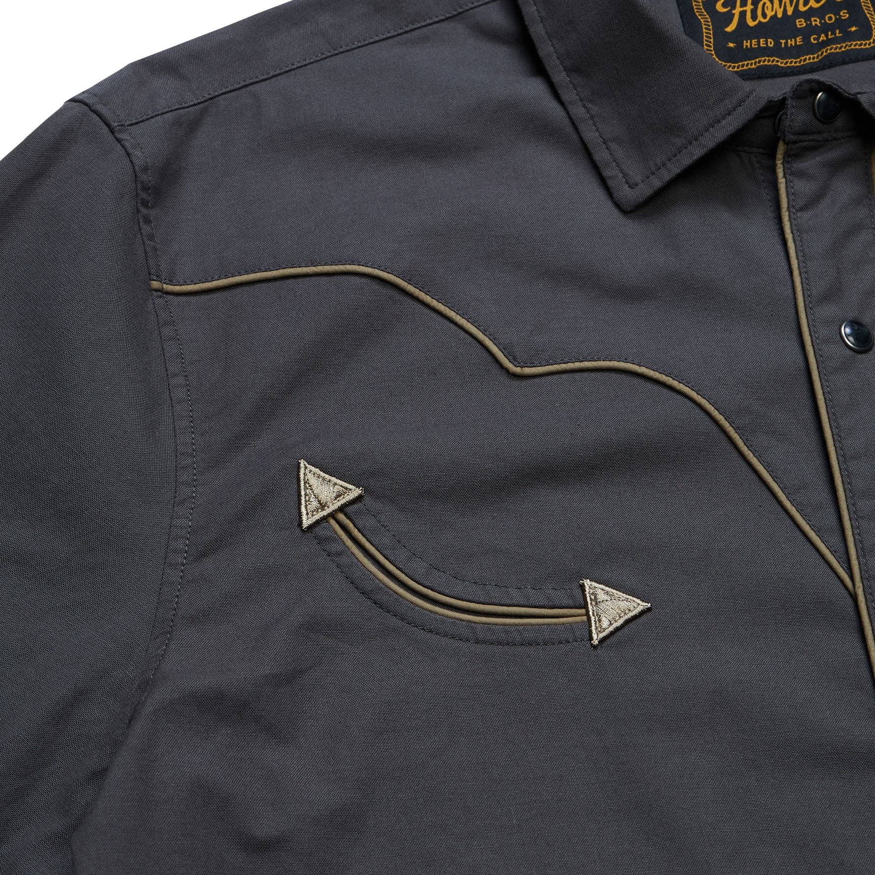 Howler Brothers Broncbuster Longsleeve Snapshirt Moonless Night Image 06