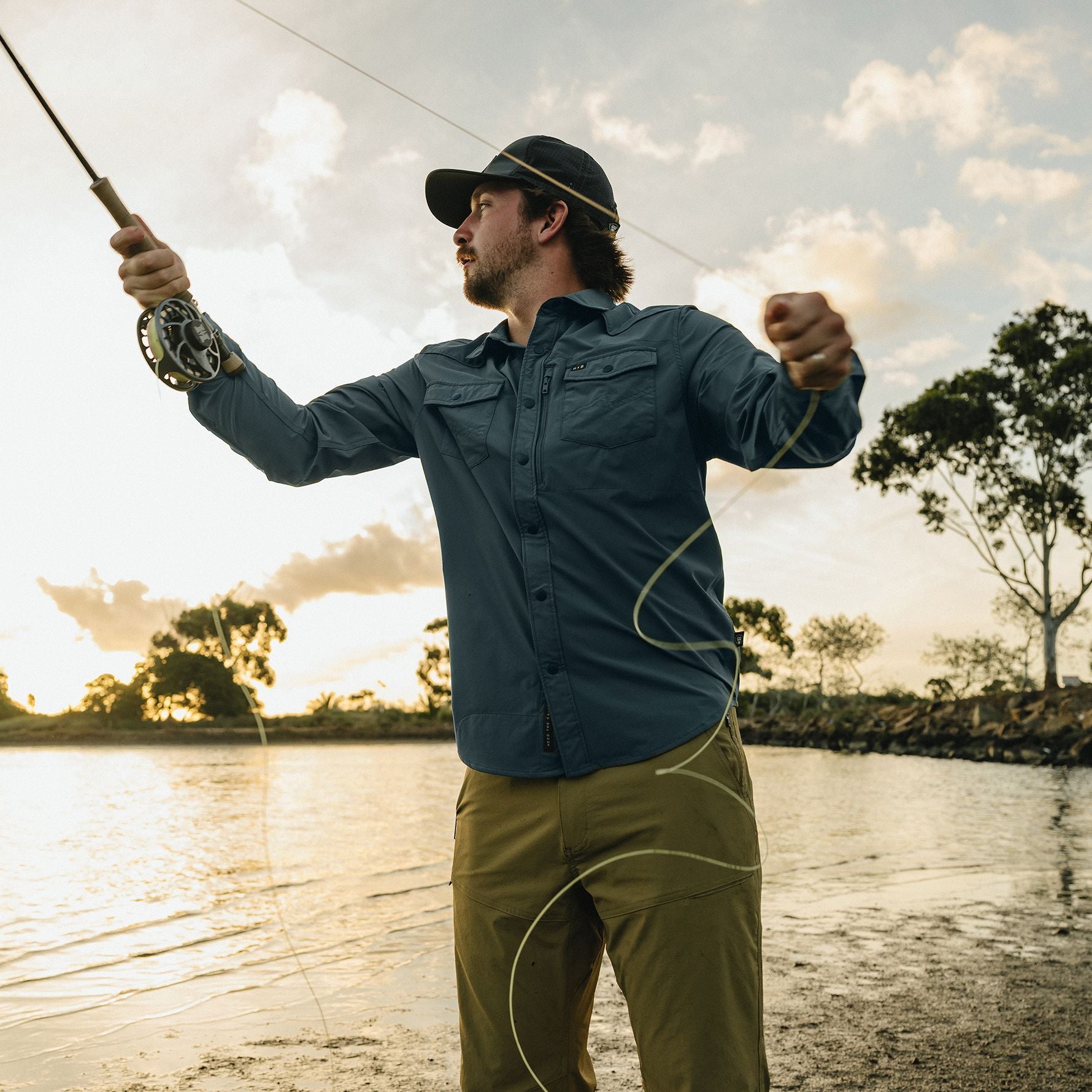 Howler Brothers Emerger Tech Longsleeve Stormy Sea Image 08