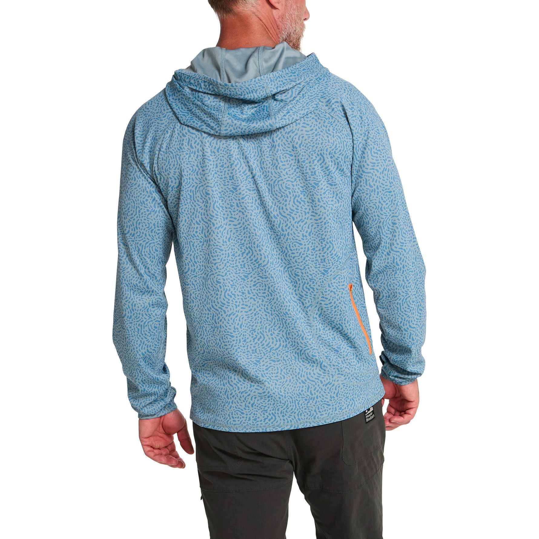 Howler Brothers Loggerhead Hoodie Pond Patterns : Iron Blue Image 03
