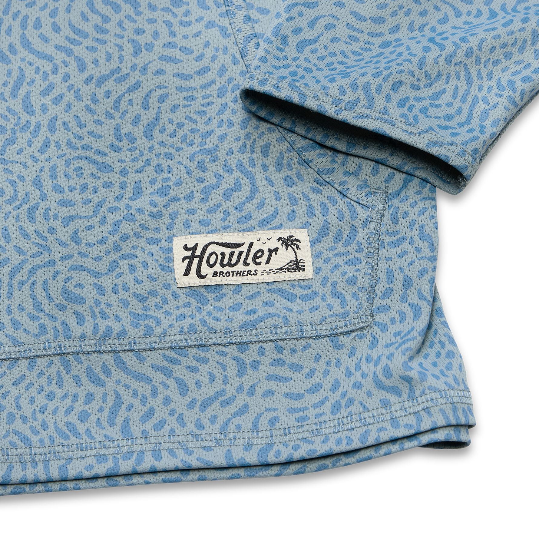 Howler Brothers Loggerhead Hoodie Pond Patterns : Iron Blue Image 06