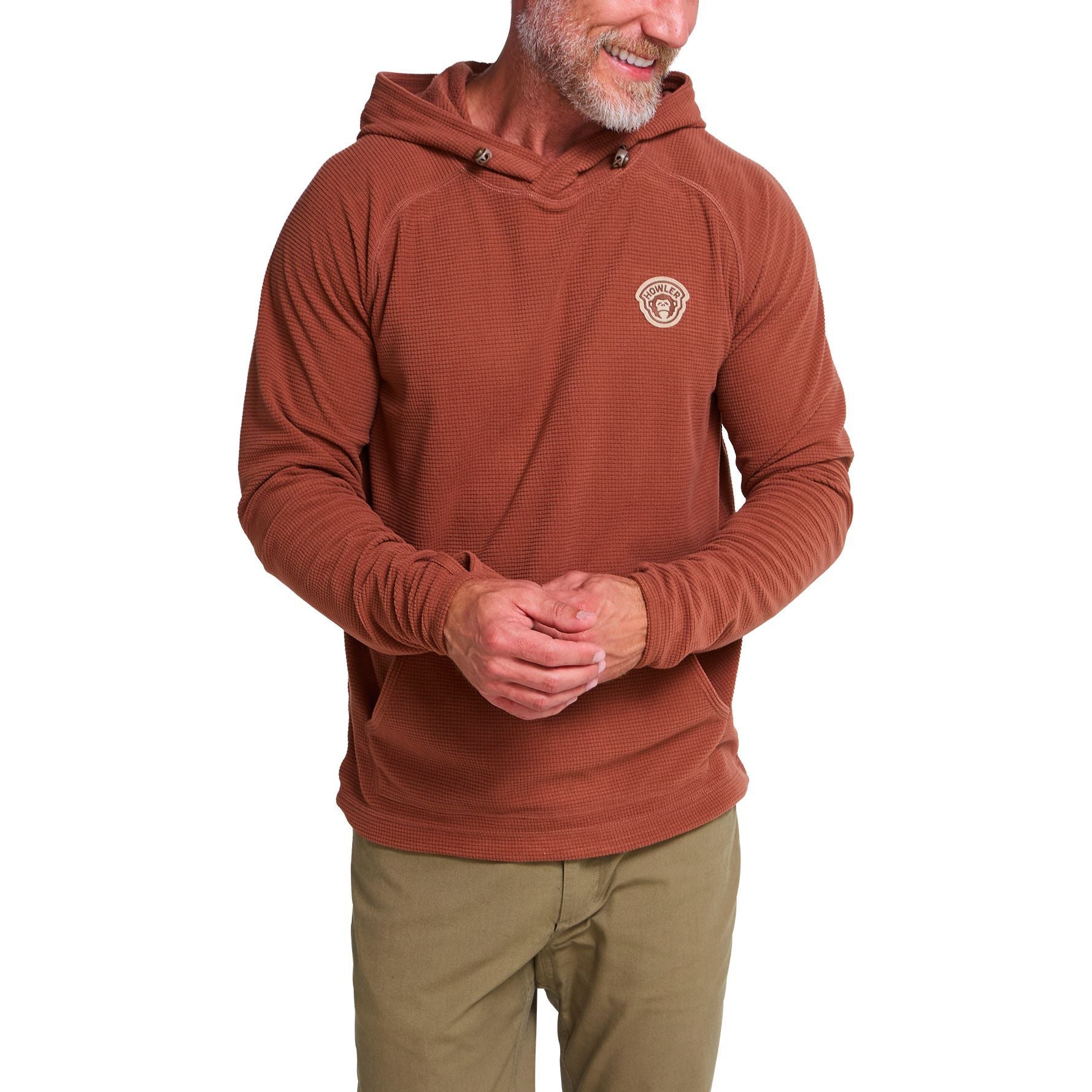 Howler Brothers Palo Duro Fleece Hoodie Mink Brown Image 02
