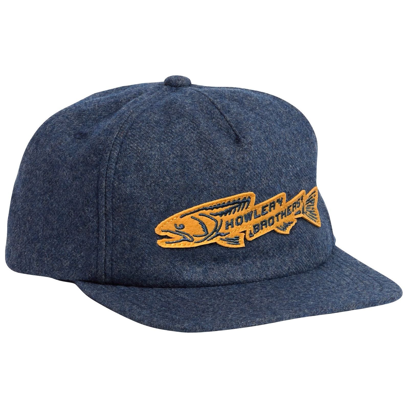 Howler Brothers Trout Bolt Unstructured Snapback Hat Navy Heather Image 01