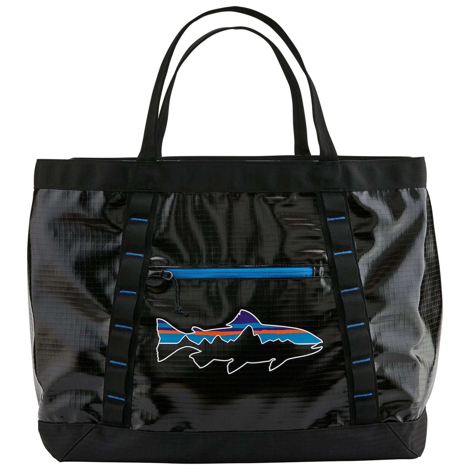 Patagonia Black Hole Gear Tote Black w/Fitz Trout Image 01