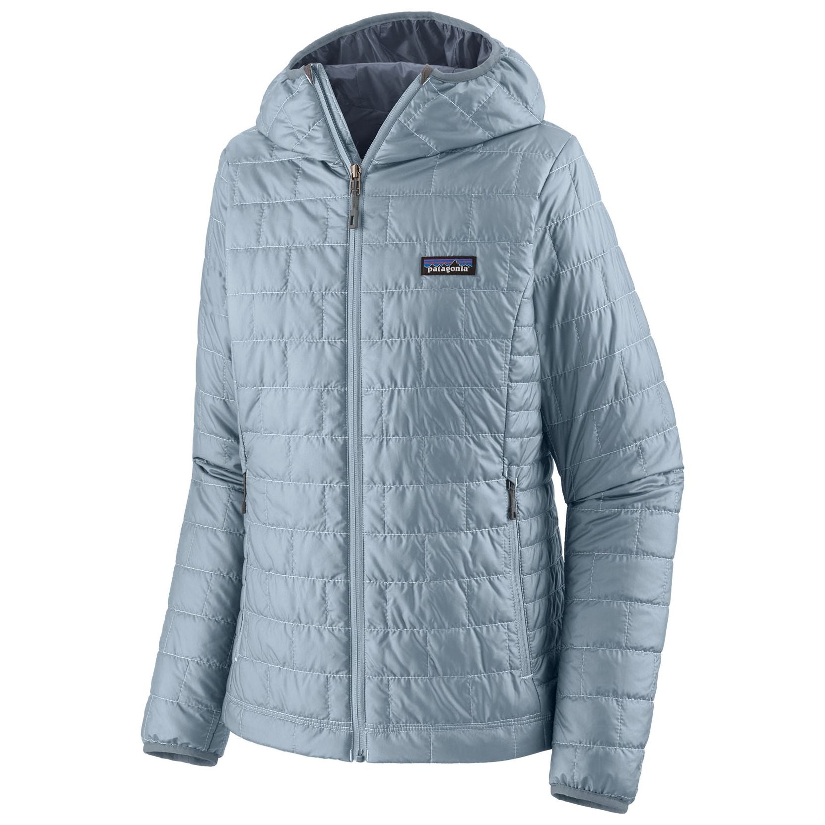 Patagonia Women's Nano Puff Hoody Steam Blue Image 01