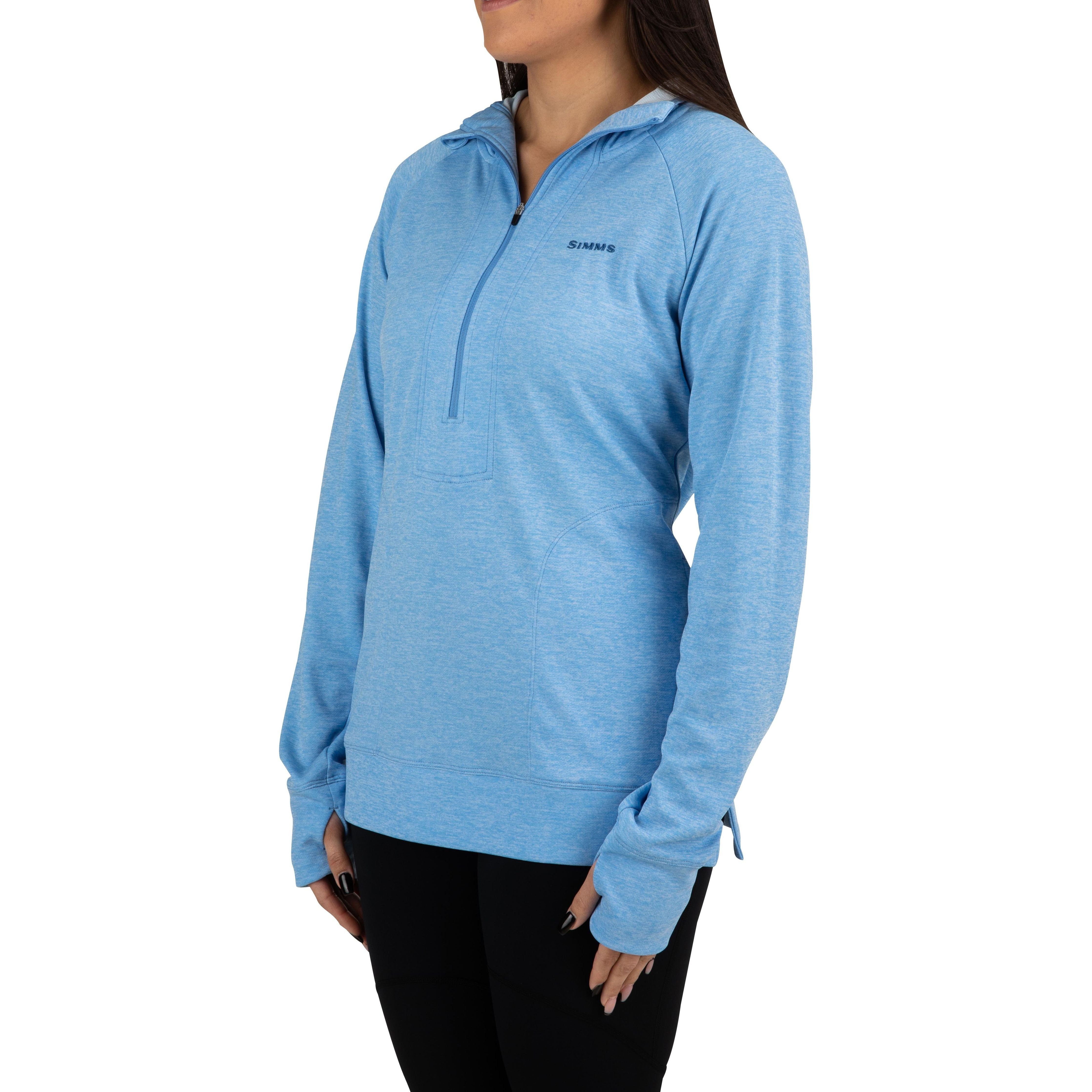 Simms Women's BugStopper Hoody Cornflower Heather Image 1