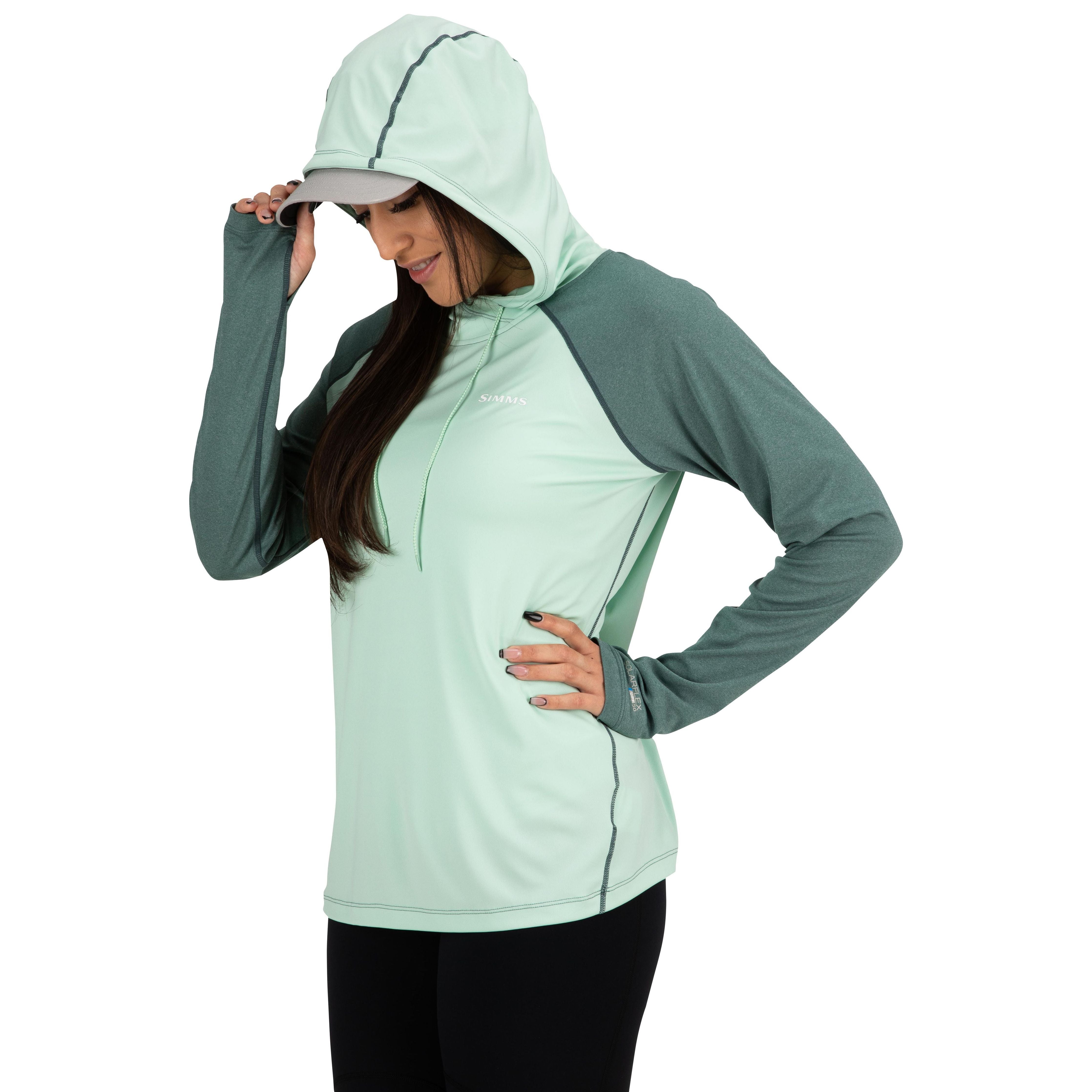 Simms Women's BugStopper Hoody Opal Heather Image 1