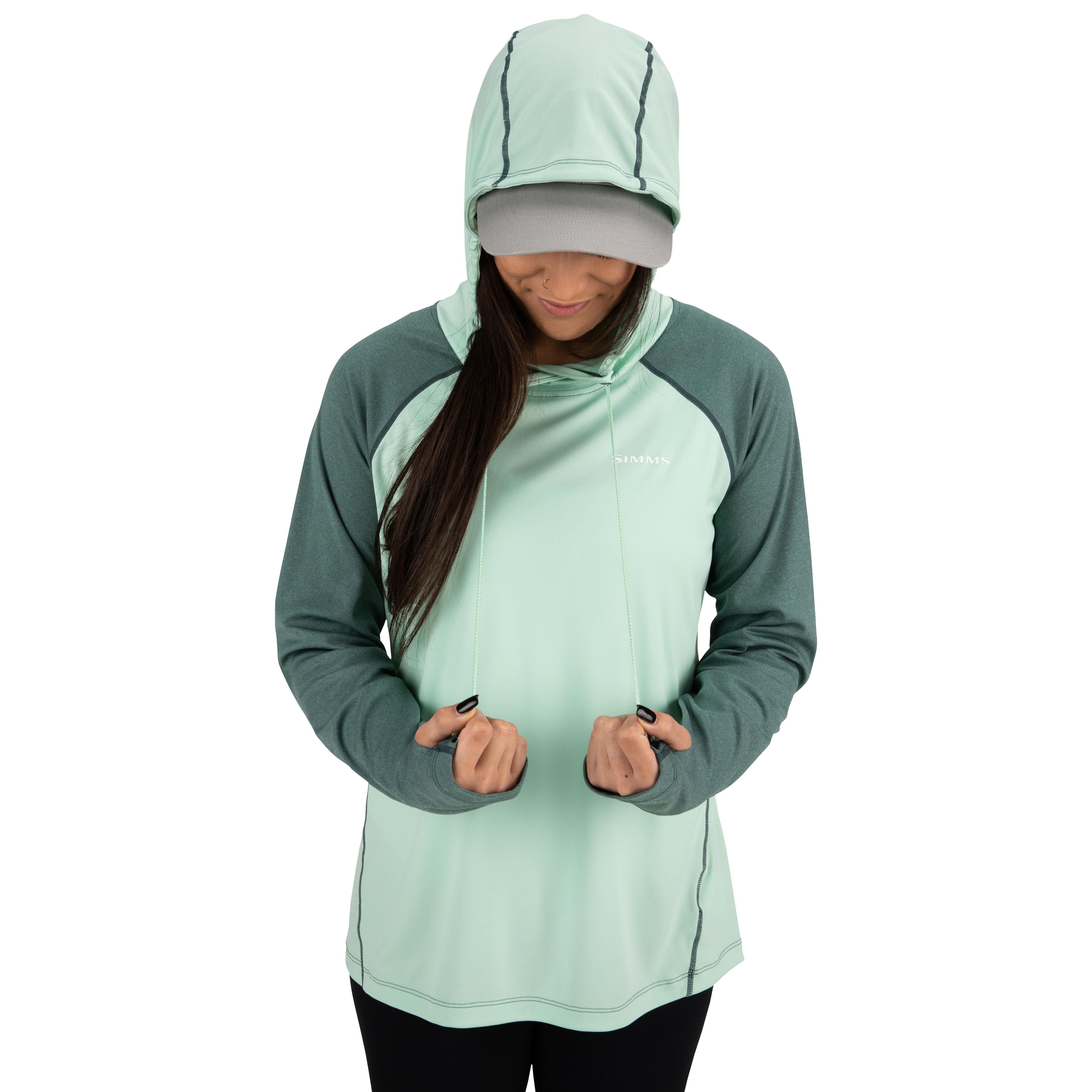 Simms Women's BugStopper Hoody Opal Heather Image 1