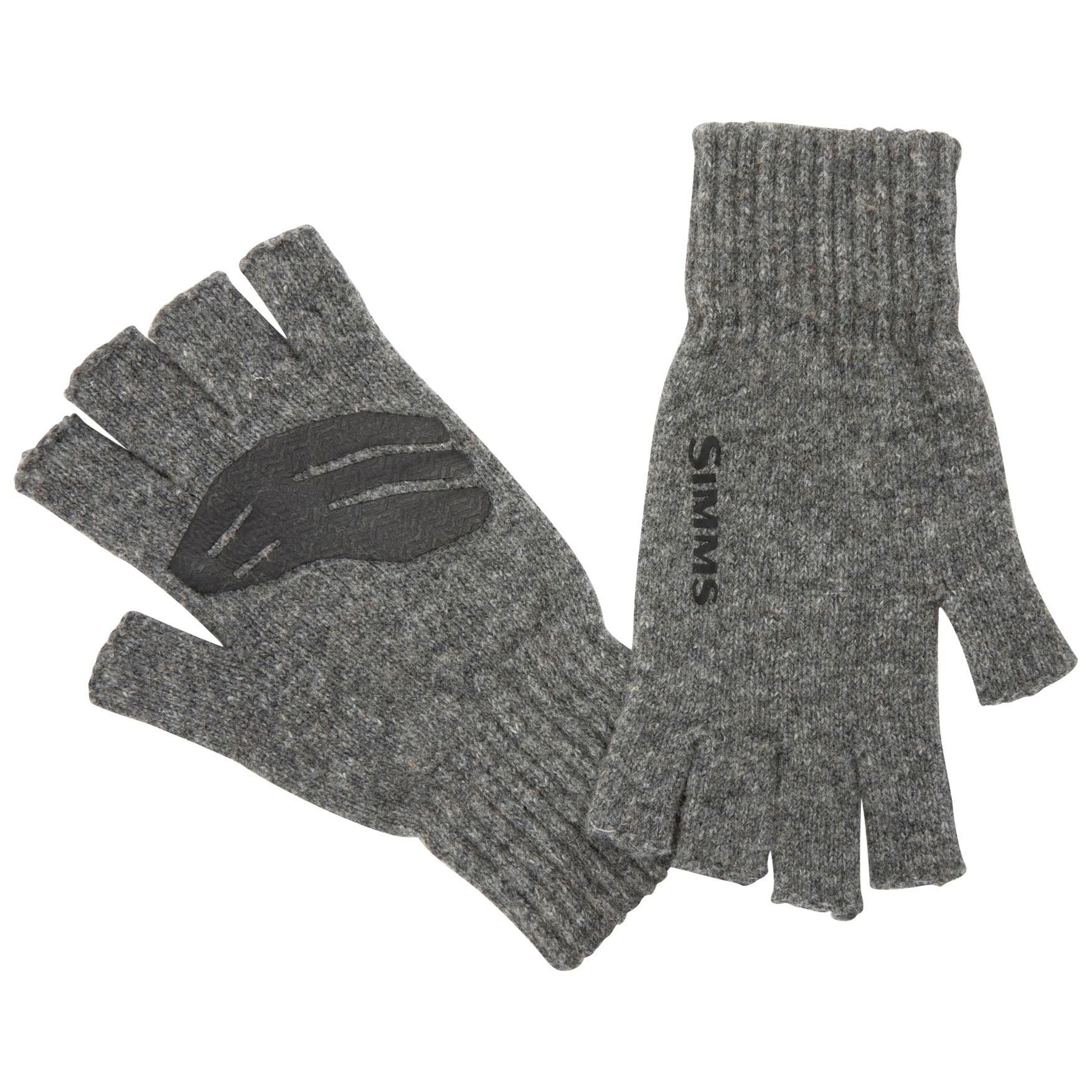 Simms Wool Half-Finger Glove Steel Image 1