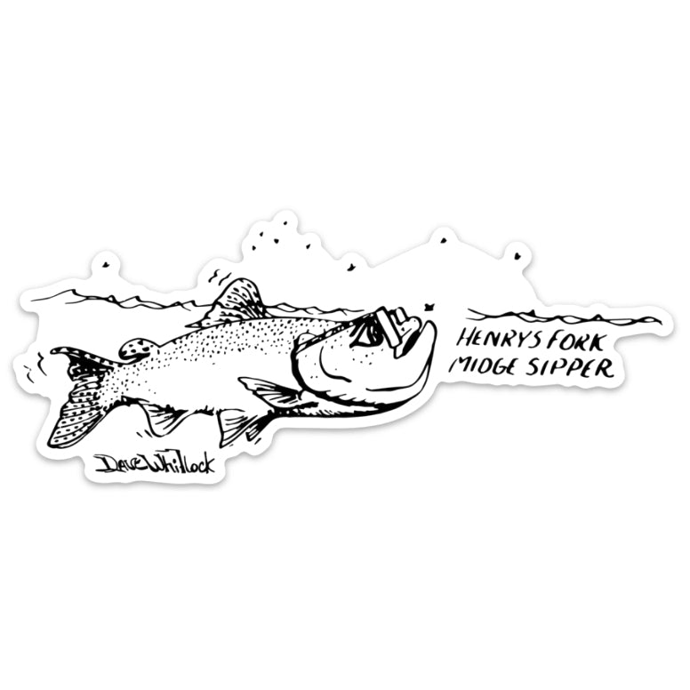 Dave Whitlock Henry's Fork Midge Sipper Sticker – Big Sky Anglers